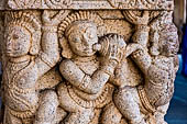 The great Chola temples of Tamil Nadu - The Sri Ranganatha Temple of Srirangam. The mandapa of the sculptures (eastern branch of the fourth courtyard) 